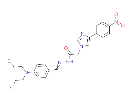 1H-Imidazole-1-aceticacid, 4-(4-nitrophenyl)-,2-[[4-[bis(2-chloroethyl)amino]phenyl]methylene]hydrazide