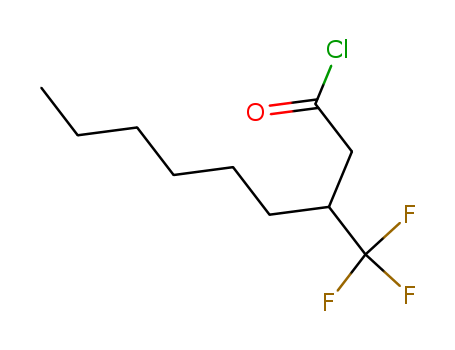 Molecular Structure of 138995-09-2 (Nonanoyl chloride, 3-(trifluoromethyl)-)