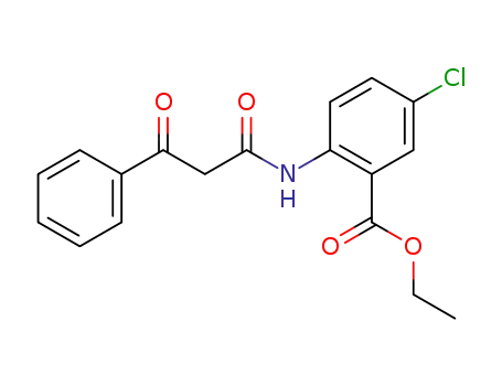 Benzoic acid, 5-chloro-2-[(1,3-dioxo-3-phenylpropyl)amino]-, ethyl ester