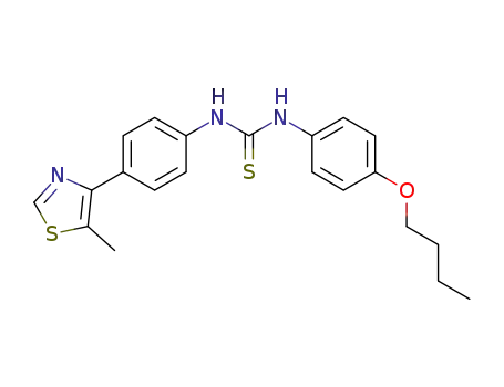 1-(4-butoxy-phenyl)-3-[4-(5-methyl-thiazol-4-yl)-phenyl]-thiourea