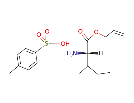 Molecular Structure of 88224-05-9 (L-Isoleucine allyl ester p-toluenesulfonate salt)