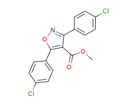 4-ISOXAZOLECARBOXYLIC ACID 3,5-BIS(4-CHLOROPHENYL)-,METHYL ESTER
