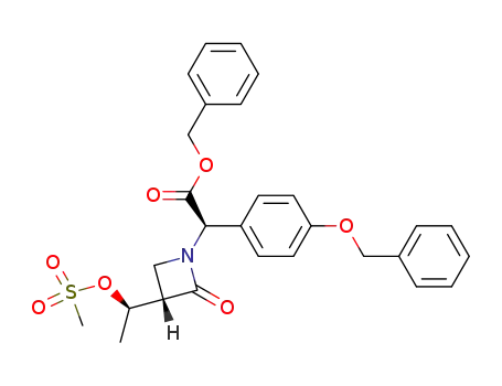 (R)-(4-Benzyloxy-phenyl)-[(S)-3-((R)-1-methanesulfonyloxy-ethyl)-2-oxo-azetidin-1-yl]-acetic acid benzyl ester