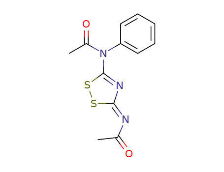 <i>N</i>-((<i>Z</i>)-5-acetylimino-5<i>H</i>-[1,2,4]dithiazol-3-yl)-<i>N</i>-phenyl-acetamide