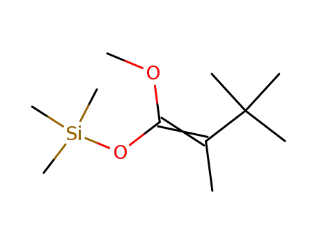 Molecular Structure of 88255-49-6 (Silane, [(1-methoxy-2,3,3-trimethyl-1-butenyl)oxy]trimethyl-, (E)-)