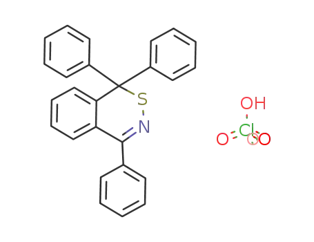 Molecular Structure of 88235-20-5 (1H-2,3-Benzothiazine, 1,1,4-triphenyl-, perchlorate)
