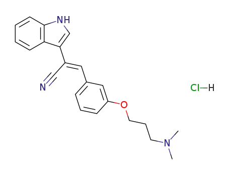 (Z)-3-[3-(3-Dimethylamino-propoxy)-phenyl]-2-(1H-indol-3-yl)-acrylonitrile; hydrochloride