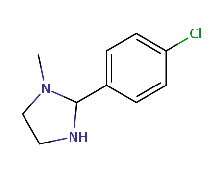 Molecular Structure of 83521-88-4 (2-(4-chlorophenyl)-1-methylimidazolidine)
