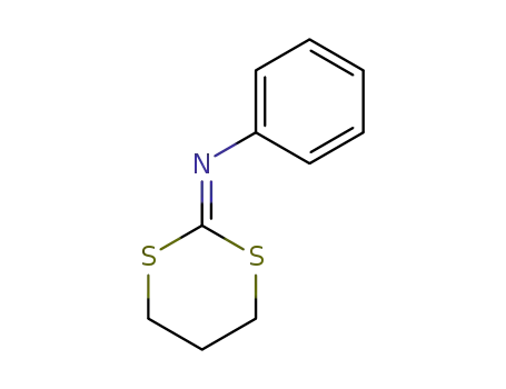 Molecular Structure of 64067-84-1 (N-(1,3-dithian-2-ylidene)aniline)