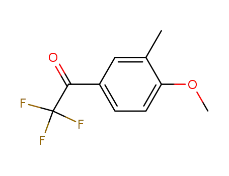 Molecular Structure of 75822-11-6 (Ethanone, 2,2,2-trifluoro-1-(4-methoxy-3-methylphenyl)- (9CI))