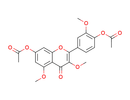 7-acetoxy-2-(4-acetoxy-3-methoxy-phenyl)-3,5-dimethoxy-chromen-4-one
