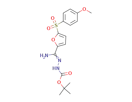 tert-부틸 N-[[아미노-[5-(4-메톡시페닐)술포닐-2-푸릴]메틸리덴]아미노]카르바메이트