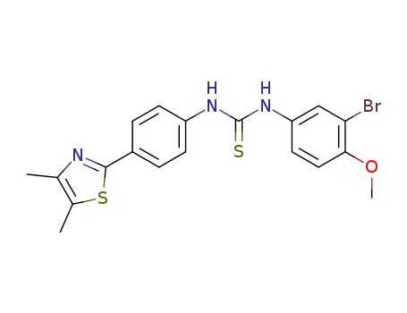 1-(3-bromo-4-methoxy-phenyl)-3-[4-(4,5-dimethyl-thiazol-2-yl)-phenyl]-thiourea