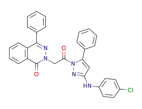 2-{2-[3-(4-Chloro-phenylamino)-5-phenyl-pyrazol-1-yl]-2-oxo-ethyl}-4-phenyl-2H-phthalazin-1-one