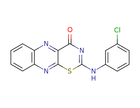 4H-1,3-Thiazino[5,6-b]quinoxalin-4-one,2-[(3-chlorophenyl)amino]-