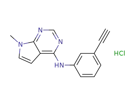 (3-ethynyl-phenyl)-(7-methyl-pyrrolo[2,3-d]pyrimidin-4-yl)-amine hydrochloride