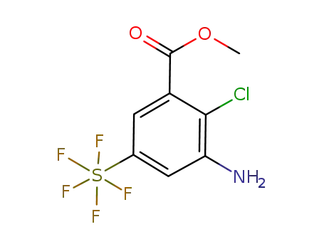 3-amino-2-chloro-5-pentafluorsulfanyl-benzoic acid methyl ester