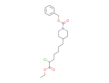 ethyl 7-(1-benzyloxycarbonyl-4-piperidyl)-2-chloroheptanoate