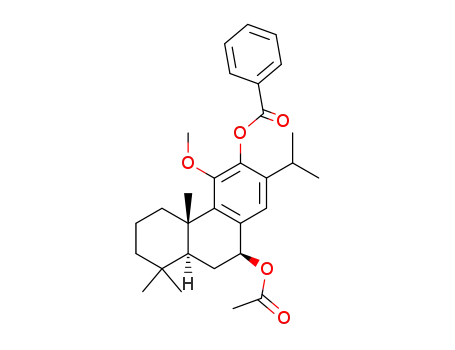 7β-Acetoxy-12-benzoyloxy-11-methoxyabieta-8,11,13-trien