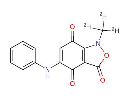 5-anilino-1-deuteriomethyl<2,1>benzisoxazol-3(1H)-one-4,7-quinone