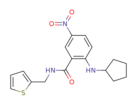 2-(Cyclopentylamino)-5-nitro-N-(thien-2-ylmethyl)benzamide