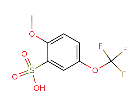 Molecular Structure of 142739-11-5 (2-Methoxy-5-trifluoromethoxy-benzenesulfonic acid)