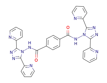 Molecular Structure of 185621-70-9 (C<sub>6</sub>H<sub>4</sub>(CONH(C<sub>2</sub>N<sub>3</sub>(C<sub>5</sub>H<sub>4</sub>N)2))2)