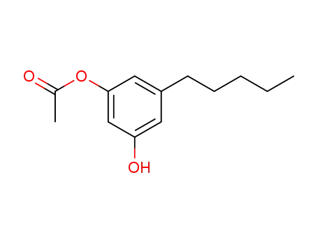 Molecular Structure of 130444-86-9 (1,3-Benzenediol, 5-pentyl-, monoacetate)