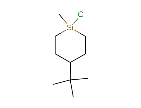 Molecular Structure of 38109-31-8 (Silacyclohexane, 1-chloro-4-(1,1-dimethylethyl)-1-methyl-, trans-)