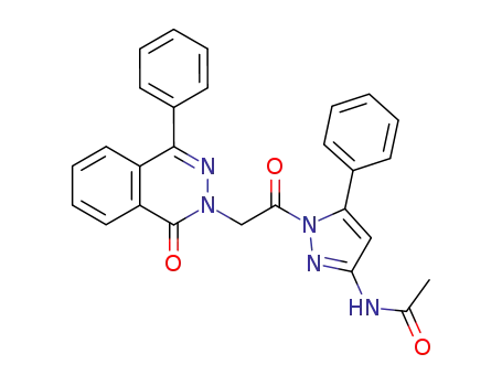 N-{1-[2-(1-Oxo-4-phenyl-1H-phthalazin-2-yl)-acetyl]-5-phenyl-1H-pyrazol-3-yl}-acetamide