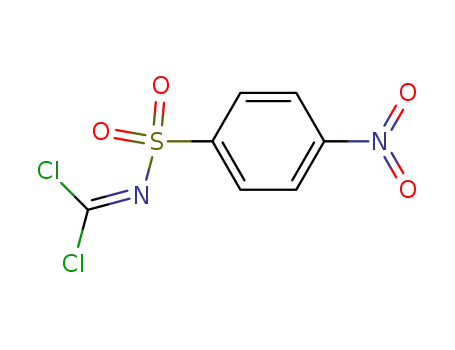 Molecular Structure of 81066-77-5 (Carbonimidic dichloride, [(4-nitrophenyl)sulfonyl]-)