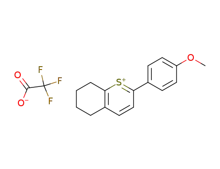 Trifluoro-acetate2-(4-methoxy-phenyl)-5,6,7,8-tetrahydro-thiochromenylium;