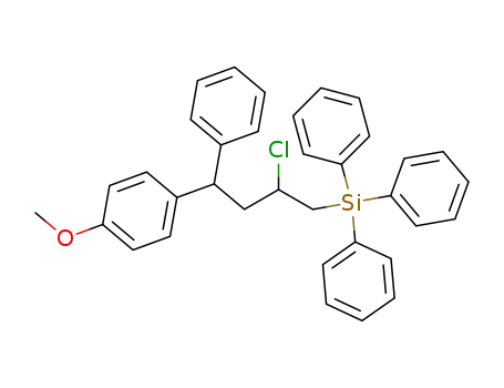 [2-Chloro-4-(4-methoxy-phenyl)-4-phenyl-butyl]-triphenyl-silane