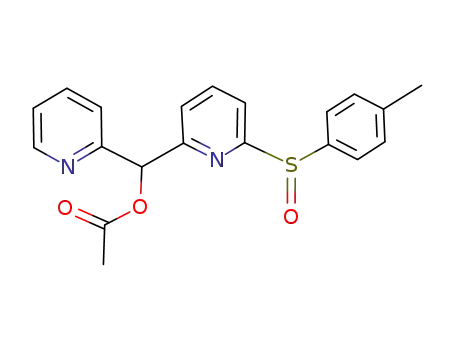 1-[6'-(p-tolylsulfinyl)pyridin-2'-yl]-1-(pyridin-2-yl)methyl acetate