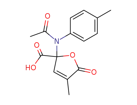 N-Acetyl-2-methyl-4-p-toluidino-2-buten-4-olide-4-carboxilic Acid