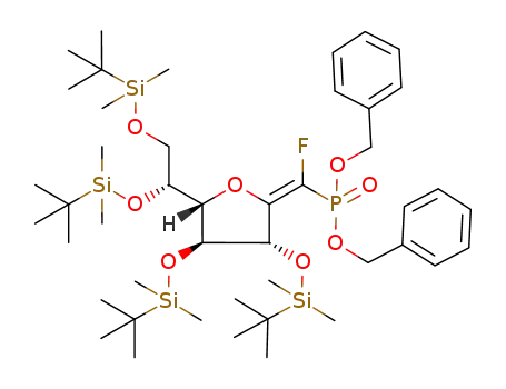 (1(1')E)-1-deoxy-1-(dibenzyloxyphosphoryl)fluoromethylidene-2,3,5,6-tetra-O-tert-butyldimethylsilyl-D-galactofuranose