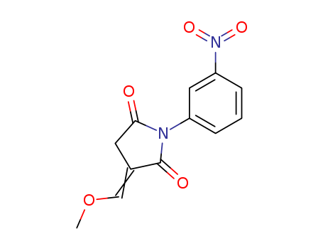 (3E)-3-(methoxymethylidene)-1-(3-nitrophenyl)pyrrolidine-2,5-dione cas  74894-62-5