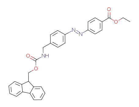 ethyl 4-((4-((((9H-fluoren-9-yl)methoxy)carbonylamino)methyl)phenyl)diazenyl)benzoate