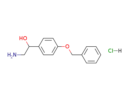 Molecular Structure of 110039-04-8 (2-AMINO-1-(4-BENZYLOXYPHENYL)ETHANOL HYDROCHLORIDE)