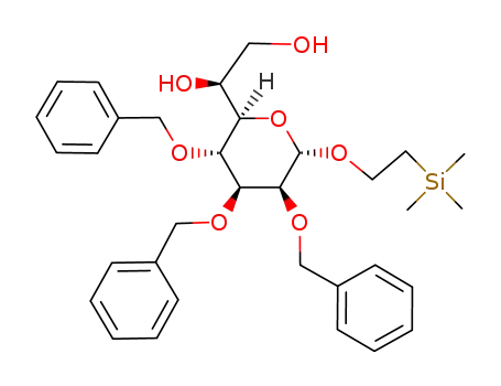 2-(Trimethylsilyl)ethyl-<2,3,4-tri-O-benzyl-L-glycero-α-D-manno-heptopyranosid>
