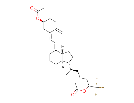 Acetic acid (R)-5-{(1R,3aS,7aR)-4-[2-[(S)-5-acetoxy-2-methylene-cyclohex-(Z)-ylidene]-eth-(E)-ylidene]-7a-methyl-octahydro-inden-1-yl}-1-trifluoromethyl-hexyl ester