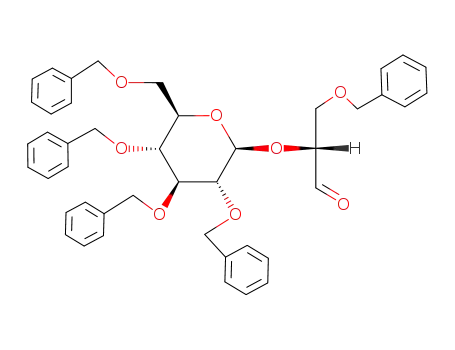 3-O-benzyl-2-O-(2',3',4',6'-tetra-O-benzyl-β-D-glucopyranosyl)-D-glyceraldehyde