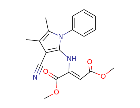 2-Butenedioic acid, 2-[(3-cyano-4,5-dimethyl-1-phenyl-1H-pyrrol-2-yl)amino]-, dimethyl ester