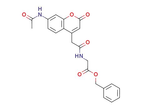 Glycine, N-[[7-(acetylamino)-2-oxo-2H-1-benzopyran-4-yl]acetyl]-,
phenylmethyl ester