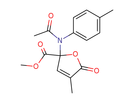 2-(Acetyl-p-tolyl-amino)-4-methyl-5-oxo-2,5-dihydro-furan-2-carboxylic acid methyl ester