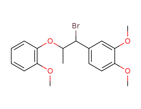 1-bromo-1-(3,4-dimethoxyphenyl)-2-(2-methoxyphenoxy)propane