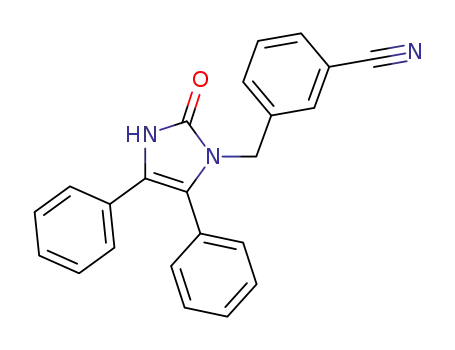 3-[(2,3-dihydro-4,5-diphenyl-2-oxo-1H-imidazol-1-yl)methyl]benzonitrile