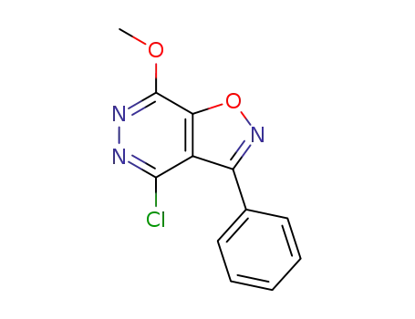 4-chloro-7-methoxy-3-phenyl-isoxazolo[4,5-<i>d</i>]pyridazine