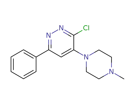 Molecular Structure of 89868-03-1 (Pyridazine, 3-chloro-4-(4-methyl-1-piperazinyl)-6-phenyl-)