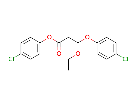 Propanoic acid, 3-(4-chlorophenoxy)-3-ethoxy-, 4-chlorophenyl ester